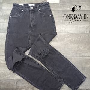 Rolla's Erin Dusters High Rise Slim Distressed Jeans Size 2 (26)